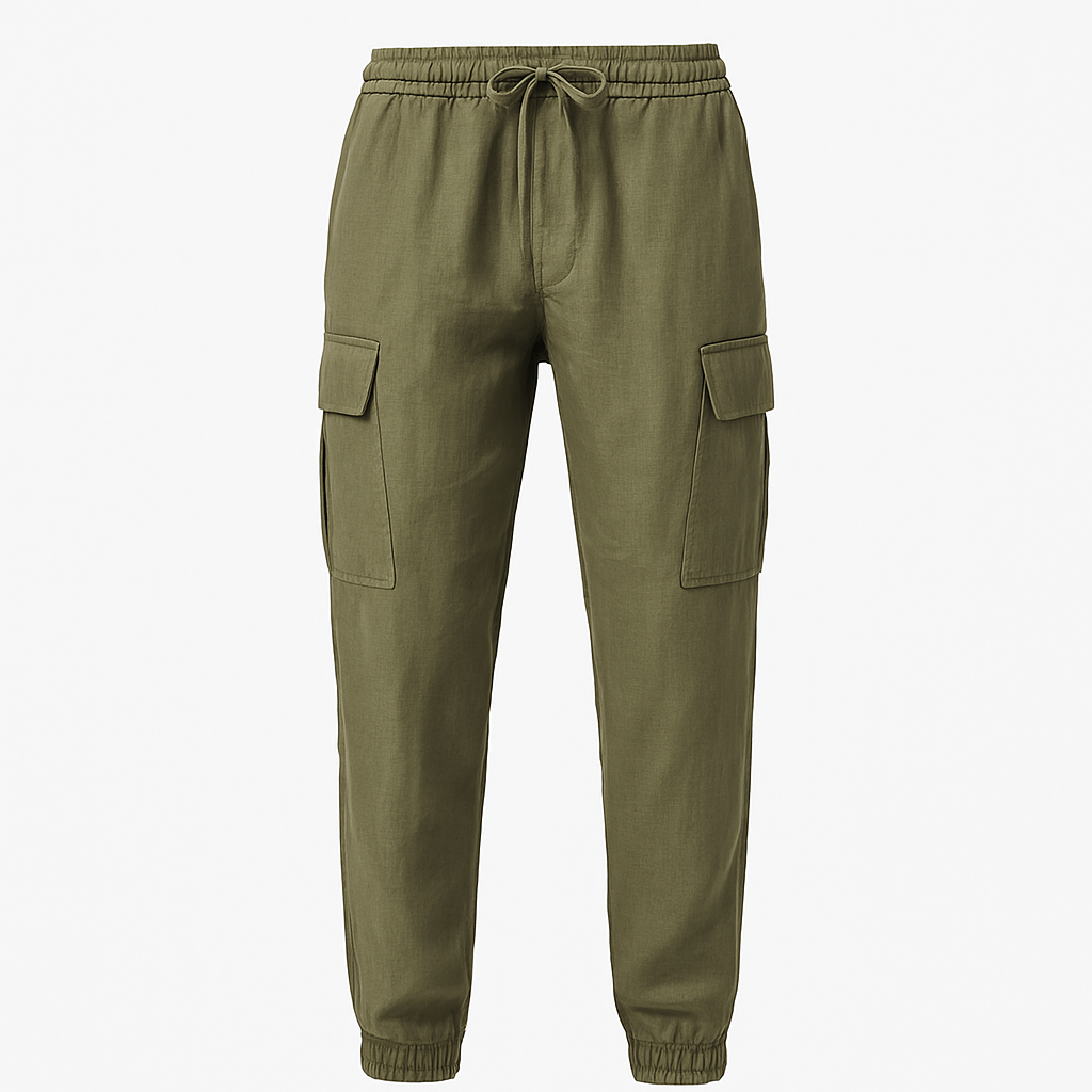 Linen Cargo Pants - Wylsha Pants