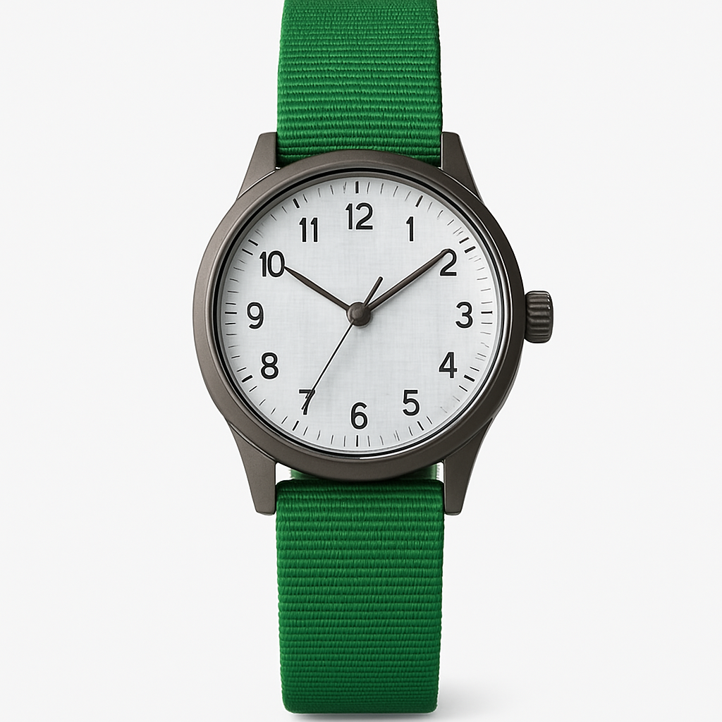 Verdant Grid Watch - Wylsha Watches
